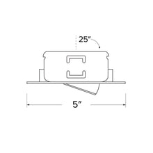 Load image into Gallery viewer, Pex™ 4" Diecast Round Adjustable Spot Trim - line drawing.