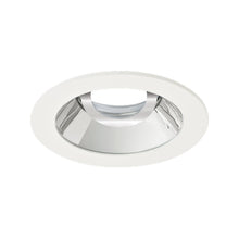 Load image into Gallery viewer, Pex™ 4" Round Adjustable Reflector in Chrome with White Trim (Clear Glass Lens).