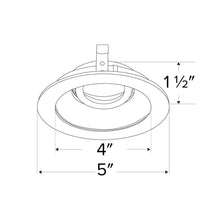 Load image into Gallery viewer, Pex™ 4" Round Adjustable Reflector - line drawing.