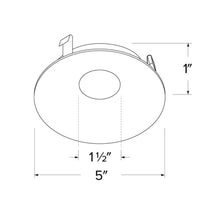 Load image into Gallery viewer, Pex™ 4" Round Curved Reflector - line drawing.