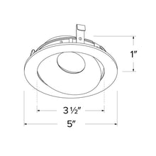 Load image into Gallery viewer, Pex™ 4" Round Directional Gimbal - line drawing.