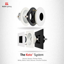 Load image into Gallery viewer, Pex™ 4" Round Rotatable Slot Aperture Trim in Detail.