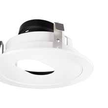 Load image into Gallery viewer, Pex™ 4" Round Rotatable Slot Aperture Trim in Detail.
