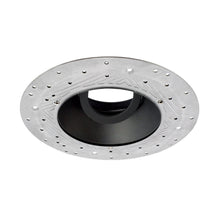 Load image into Gallery viewer, Pex™ 4" Round Trimless Adjustable Smooth Reflector Trim in Black.