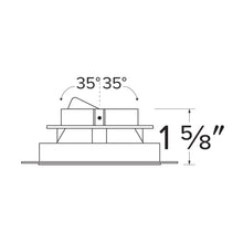 Load image into Gallery viewer, Pex™ 4" Round Trimless Adjustable Smooth Reflector Trim - line drawing.