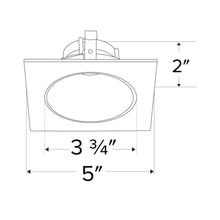Load image into Gallery viewer, Pex™ 4" Square Deep Reflector - line drawing.