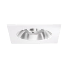 Load image into Gallery viewer, Pex™ 4" Square/Round Adjustable Reflector in Chrome with White Trim.