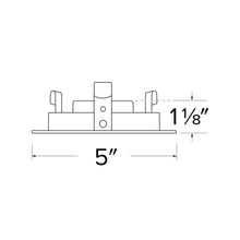 Load image into Gallery viewer, Pex™ 4" Square Shallow Reflector - line drawing.