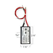 Load image into Gallery viewer, Emeryallen 12V No Load Electronic Power Supply LED Driver - line drawing.