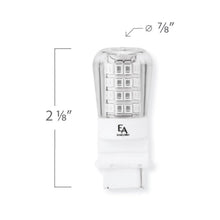 Load image into Gallery viewer, Emeryallen Amber S8 Wedge Base 12V Mini LED Bulb - line drawing.
