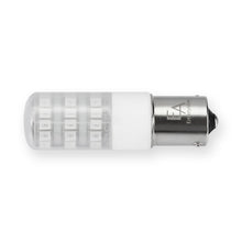 Load image into Gallery viewer, Emeryallen Amber Single Contact Bayonet Base 12V Mini LED Bulb in Detail.