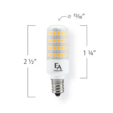Load image into Gallery viewer, Emeryallen Candelabra Base 120V Mini LED Bulb - line drawing.