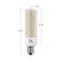 Load image into Gallery viewer, Emeryallen Candelabra Base 120V Mini LED Bulb - line drawing.