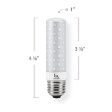 Load image into Gallery viewer, Emeryallen E26 Squatty Base 120V Amber Mini LED Bulb - line drawing.