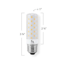 Load image into Gallery viewer, Emeryallen E26 Squatty Base 120V Mini LED Bulb - line drawing.