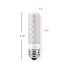 Load image into Gallery viewer, Emeryallen E26 Squatty Base 120V Mini LED Bulb - line drawing.