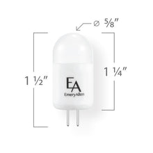 Load image into Gallery viewer, Emeryallen G4 Bi Pin Base 12V COB Mini LED Bulb - line drawing.