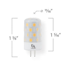 Load image into Gallery viewer, Emeryallen G4 Bi Pin Base 12V Mini LED Bulb - line drawing.