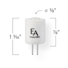 Load image into Gallery viewer, Emeryallen G4 Bi Pin Base 12V Single Point Mini LED Bulb - line drawing.