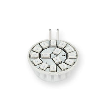 Load image into Gallery viewer, Emeryallen G4 Bi Pin Base 12V Wafer Amber Mini LED Bulb in Detail.