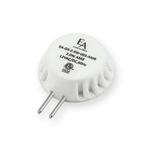 Load image into Gallery viewer, Emeryallen G4 Bi Pin Base 12V Wafer Amber Mini LED Bulb in Detail.
