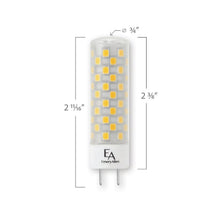 Load image into Gallery viewer, Emeryallen G8 Bi Pin Base 120V Mini LED Bulb - line drawing.