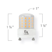 Load image into Gallery viewer, Emeryallen GU24 Base 120V Mini LED Bulb - line drawing.