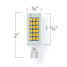 Load image into Gallery viewer, Emeryallen Linear Wedge 12V Mini LED Bulb - line drawing.