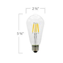Load image into Gallery viewer, Emeryallen S21 Bistro Light 12V LED Bulb - line drawing.