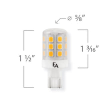 Load image into Gallery viewer, Emeryallen T5 / Wedge Base 12V Mini LED Bulb - line drawing.