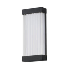 Load image into Gallery viewer, Acropolis Outdoor LED Wall Light in Black (18-Inch).