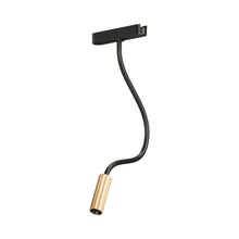 Load image into Gallery viewer, Continuum LED Reading Track Light in Black/Gold.