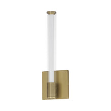 Load image into Gallery viewer, Cortex LED Wall Light in Natural Aged Brass.