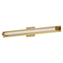 Load image into Gallery viewer, Doric LED Wall Light in Natural Aged Brass (30-Inch).