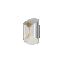 Load image into Gallery viewer, Folio Outdoor LED Wall Light in Satin Aluminum/White (9.75-Inch).