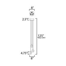 Load image into Gallery viewer, Pebble LED Pendant Light - line drawing.