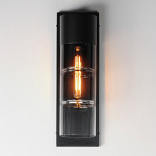 Load image into Gallery viewer, Smokestack Outdoor Wall Light in Detail.