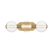 Load image into Gallery viewer, Atomo LED Wall Light in Gold (3-Light).