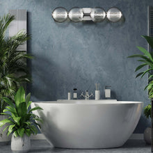 Load image into Gallery viewer, Atomo LED Wall Light in bathroom.