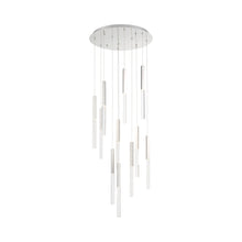 Load image into Gallery viewer, Benicio LED Round Chandelier in Polished Nickel.