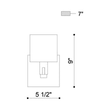 Load image into Gallery viewer, Decato Wall Light - line drawing.