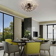 Load image into Gallery viewer, Dendelio Semi Flush Mount Ceiling Light in dining room.