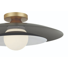 Load image into Gallery viewer, Welsh LED Flush Mount Ceiling Light in Detail.
