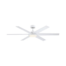 Load image into Gallery viewer, Brawn Indoor / Outdoor LED Ceiling Fan in Matte White.