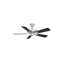 Load image into Gallery viewer, Edgewood Outdoor Ceiling Fan in Brushed Nickel (44-Inch).