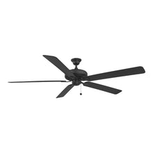 Load image into Gallery viewer, Edgewood Outdoor Ceiling Fan in Black (72-Inch).