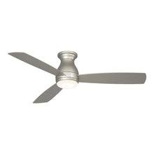 Load image into Gallery viewer, Hugh Outdoor LED Ceiling Fan in Brushed Nickel (52-Inch).