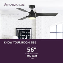 Load image into Gallery viewer, Klear Indoor / Outdoor LED Ceiling Fan in Detail.