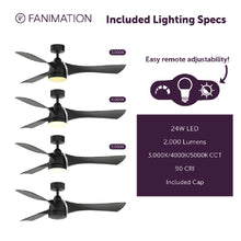 Load image into Gallery viewer, Klear Indoor / Outdoor LED Ceiling Fan in Detail.