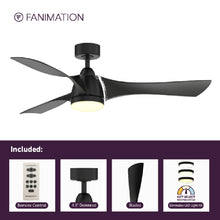 Load image into Gallery viewer, Klear Indoor / Outdoor LED Ceiling Fan in Detail.